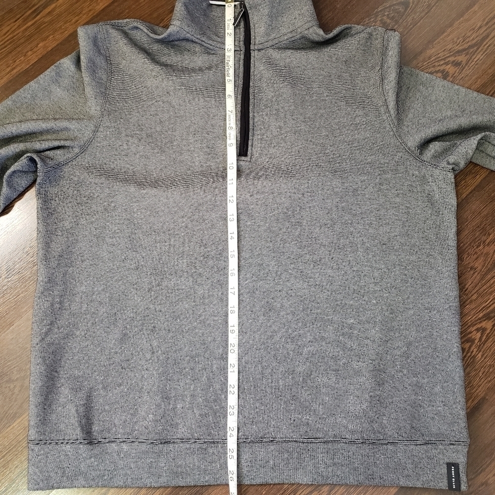 Perry Ellis Long Sleeve Mock Neck Shirt Pullover 1/4 Zip | Size Large - Picture 8 of 10